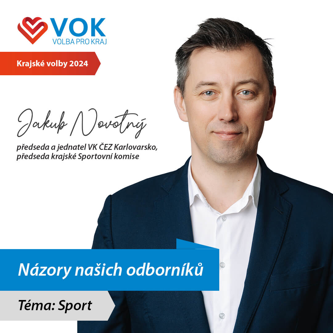 Jakub Novotný sport Volba pro kraj