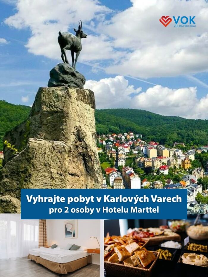🌄 Dopřejte si den volna – u nás v kraji

Žijete tu. Pracujete tu. Sledujete, co se děje. Co si takhle dopřát den pro sebe? 💙

Vyhrajte 1 noc pro 2 osoby v Hotelu Marttel v Karlových Varech – se snídaní a možností zapůjčit si elektrokola bez poplatku.

Navíc: druhá výhra = sleva 50 % na stejný pobyt 🙌

🔹 Co pro to udělat?

Dejte tomuto příspěvku 👍

Sledujte náš profil VOK – Volba pro kraj

Do komentáře označte, s kým byste si tenhle zážitek užili 👇

🕐 Soutěž běží do 30. září 2025. Výherce oznámíme tady na profilu.

👉 Sledujte nás – pravidelně sdílíme, co naši lidé dělají pro náš kraj a jak se u nás věci opravdu mění.

🍀 Držíme palce!
🔗 Podívejte se, jak hotel Marttel vypadá: https://hotelmarttel.cz/

#soutez #KarlovyVary #nasKraj #VOK  #Volbaprokraj